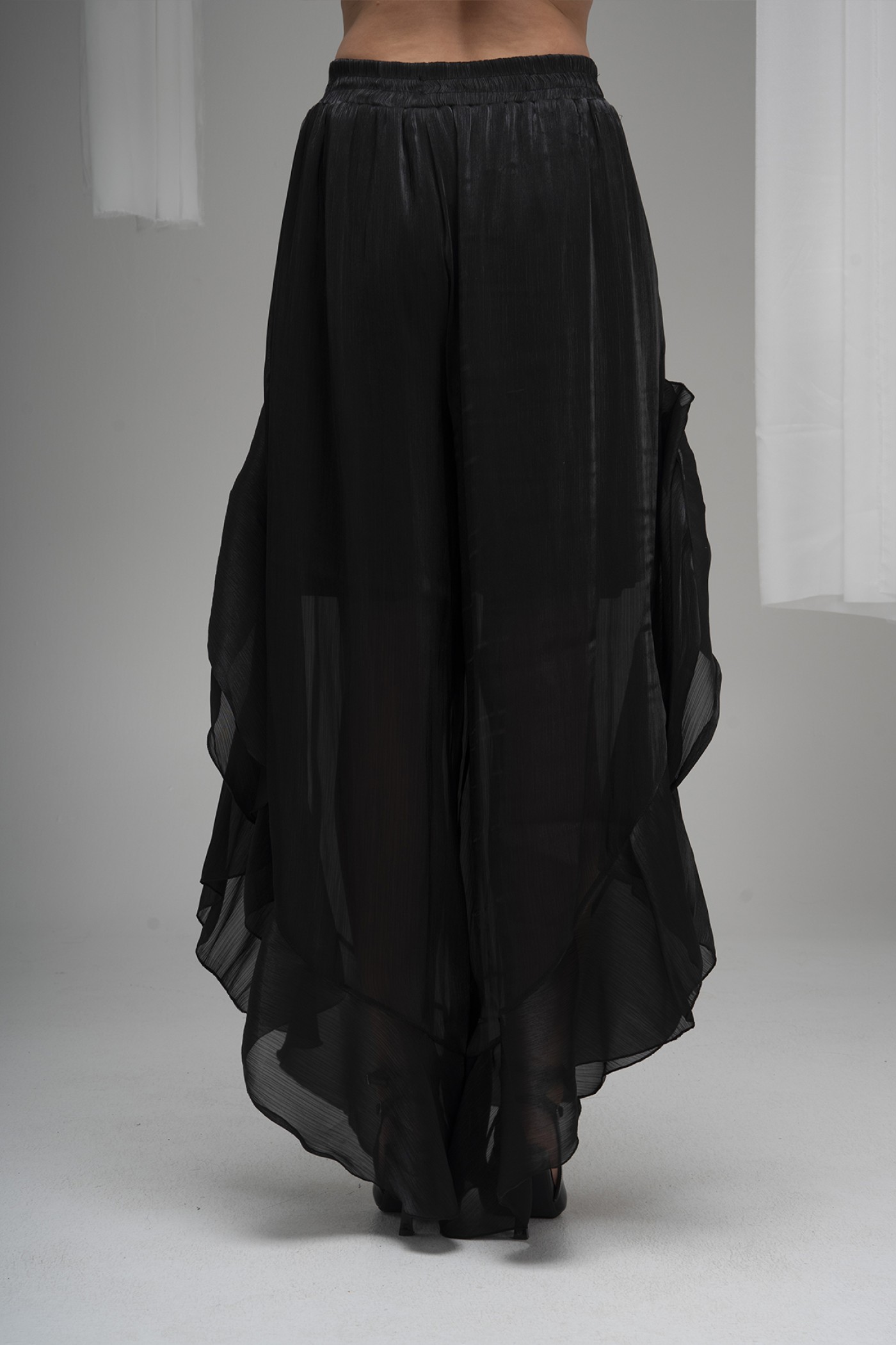 Organza Skirt with Ruffle Details