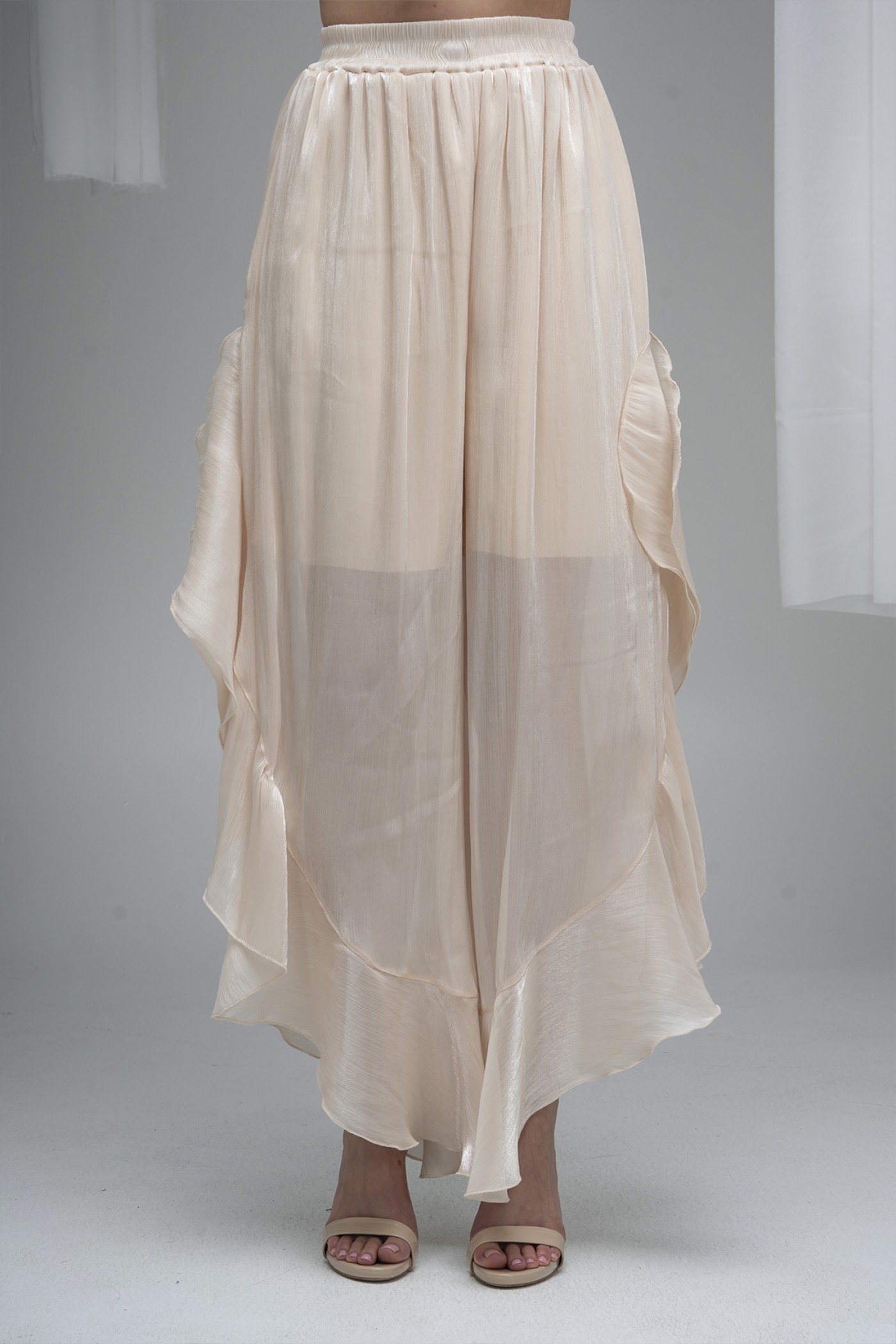 Organza Skirt with Ruffle Details