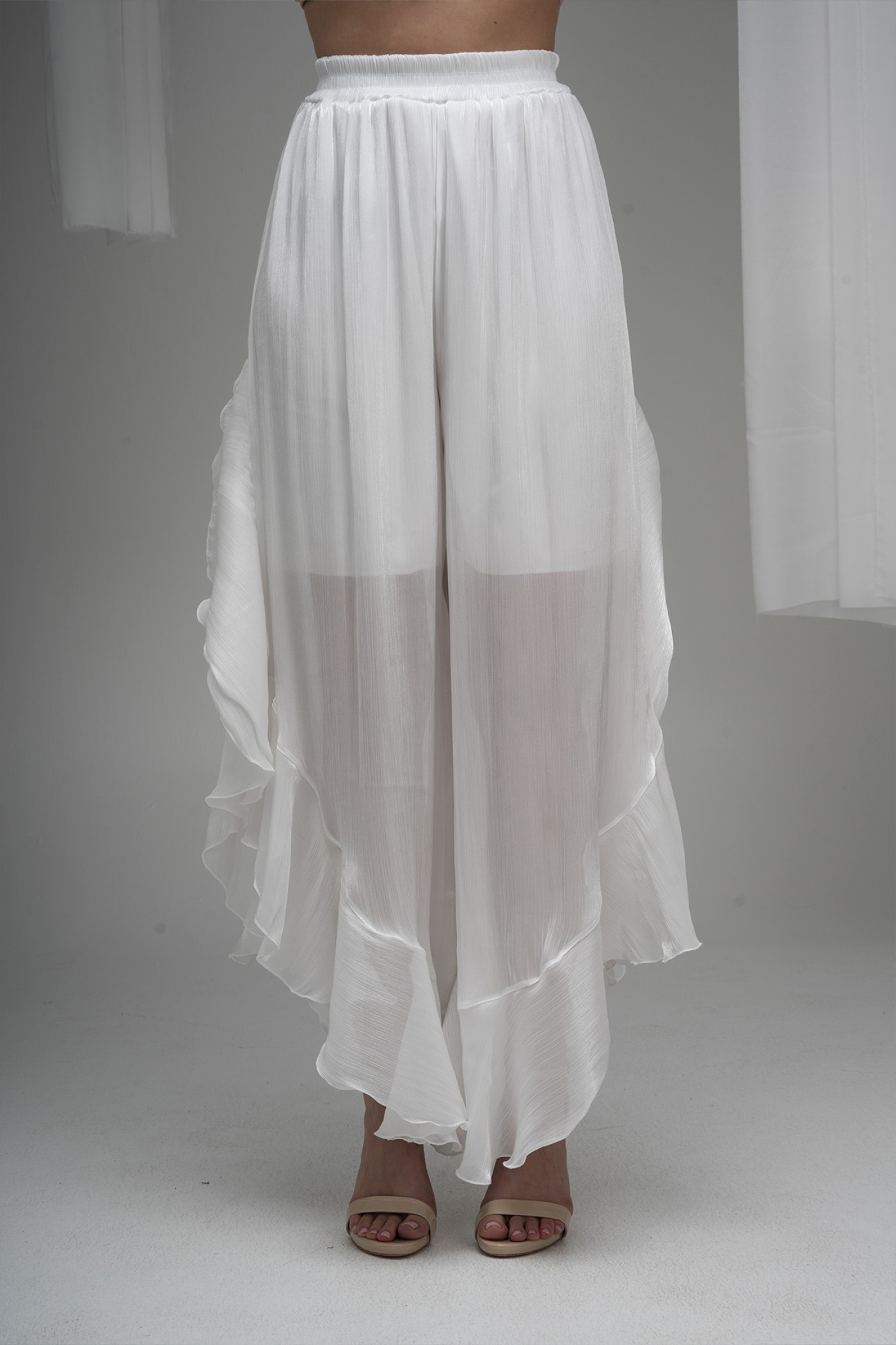 Organza Skirt with Ruffle Details