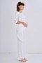 Straight-Cut Trousers with Button Details