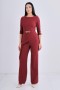 Straight-Cut Trousers with Button Details