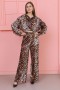 Printed Satin Trousers with Chains Printed Satin Trousers with Chains