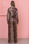 Printed Satin Trousers with Chains Printed Satin Trousers with Chains