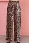 Printed Satin Trousers with Chains Printed Satin Trousers with Chains