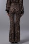 Flared Leopard Trousers Flared Leopard Trousers