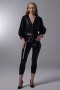 High Waist Zipper Detailed Leather Trousers