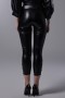 High Waist Zipper Detailed Leather Trousers