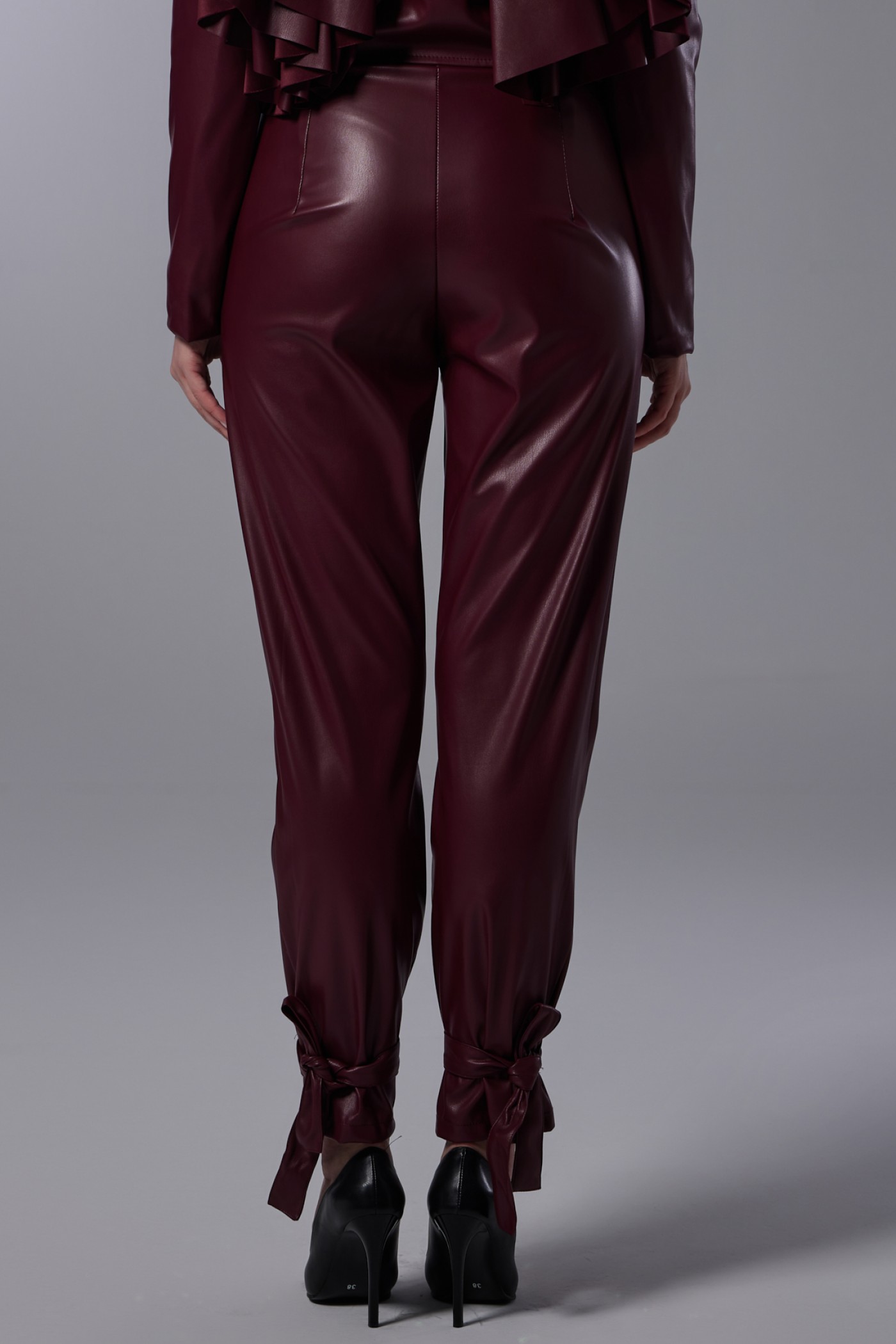 Belted Leather Pants Belted Leather Pants