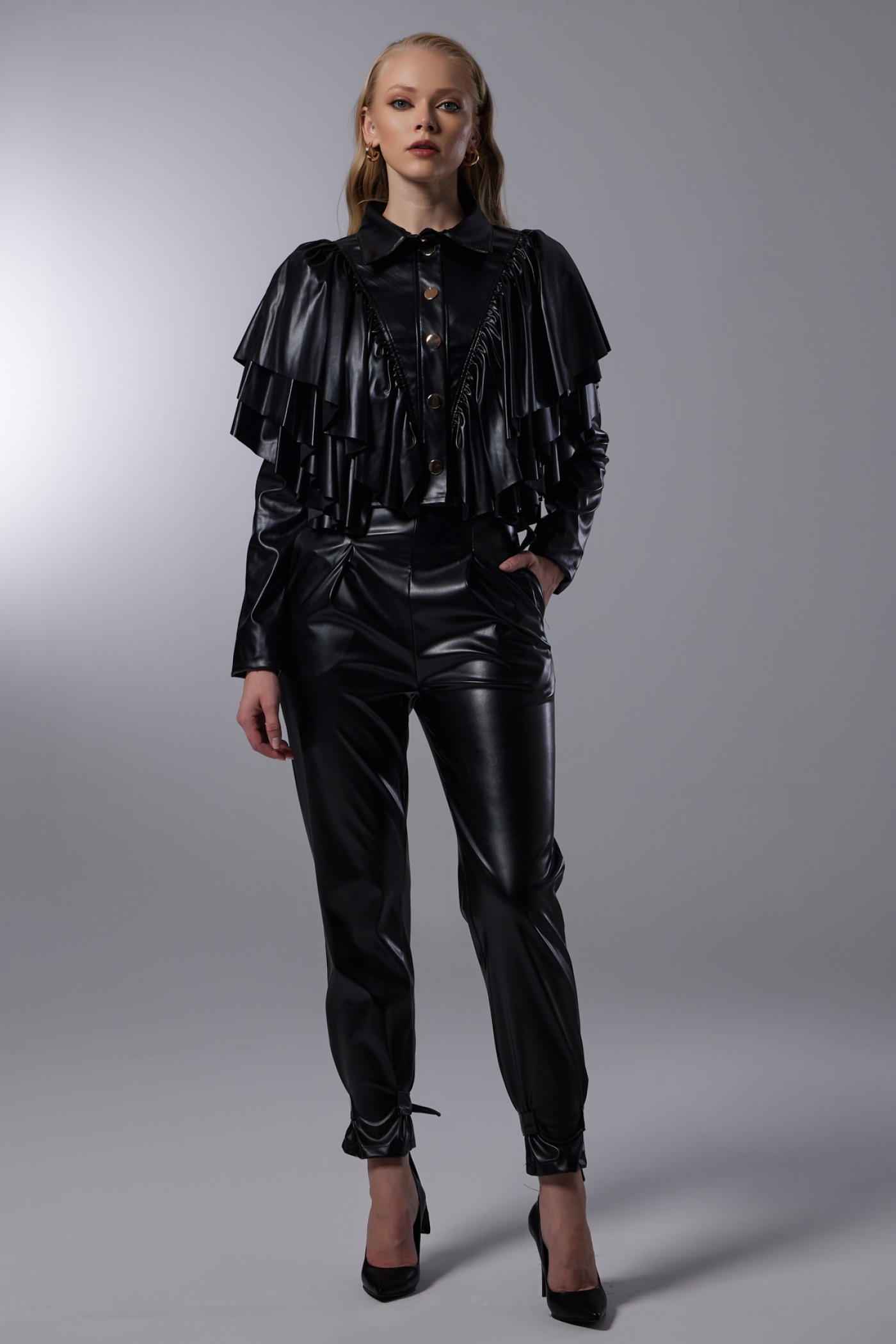 Belted Leather Pants Belted Leather Pants