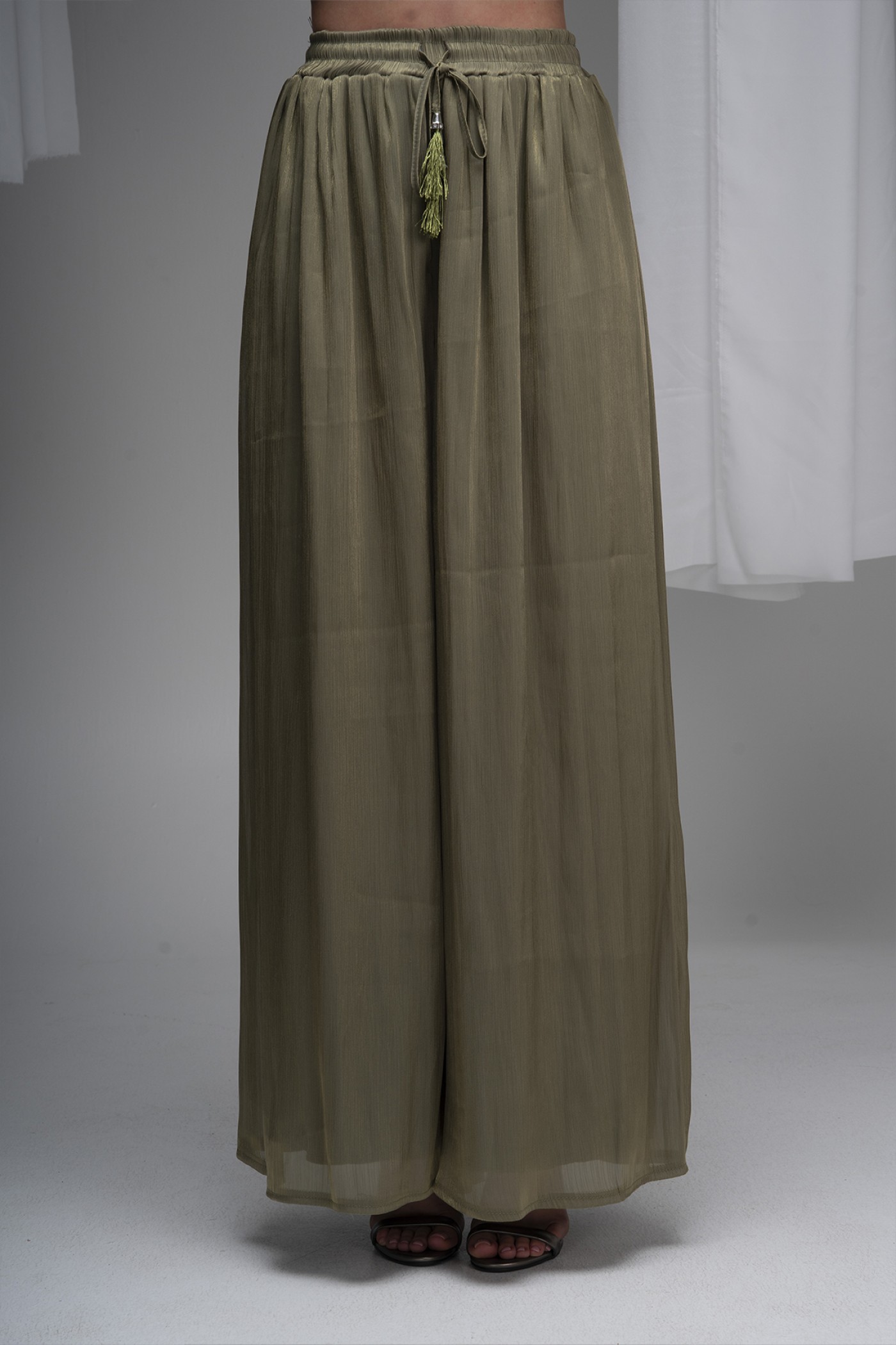 Drawstring Waist Organza Pants Drawstring Waist Organza Pants