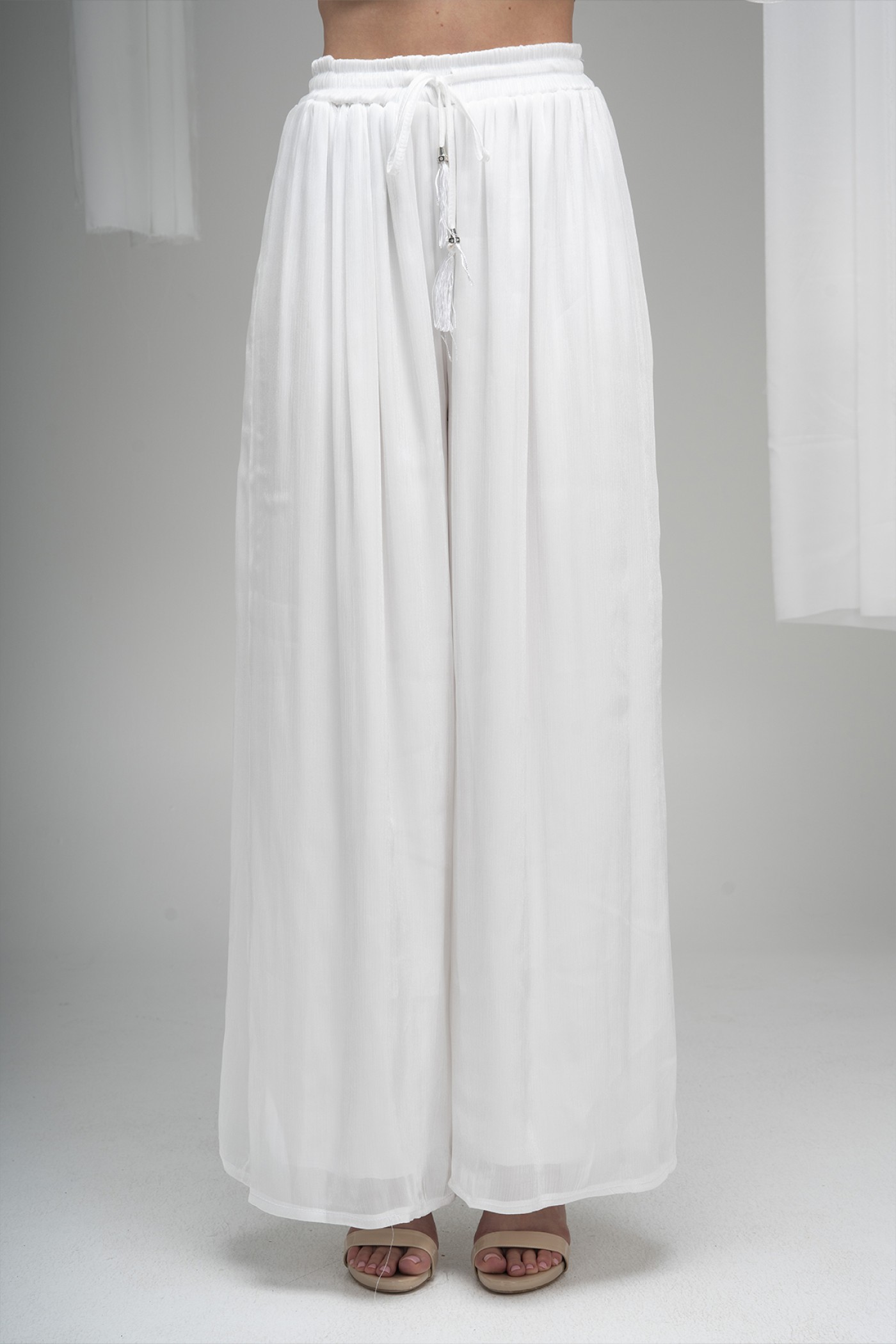 Drawstring Waist Organza Pants Drawstring Waist Organza Pants
