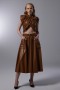 Belt and Pocket Leather Skirt