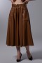 Belt and Pocket Leather Skirt