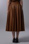 Belt and Pocket Leather Skirt