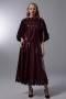 Lace Detailed Pleated Long Skirt