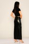 Two-Piece Leather Skirt Two-Piece Leather Skirt
