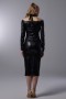 Pleated Detailed Leather Dress