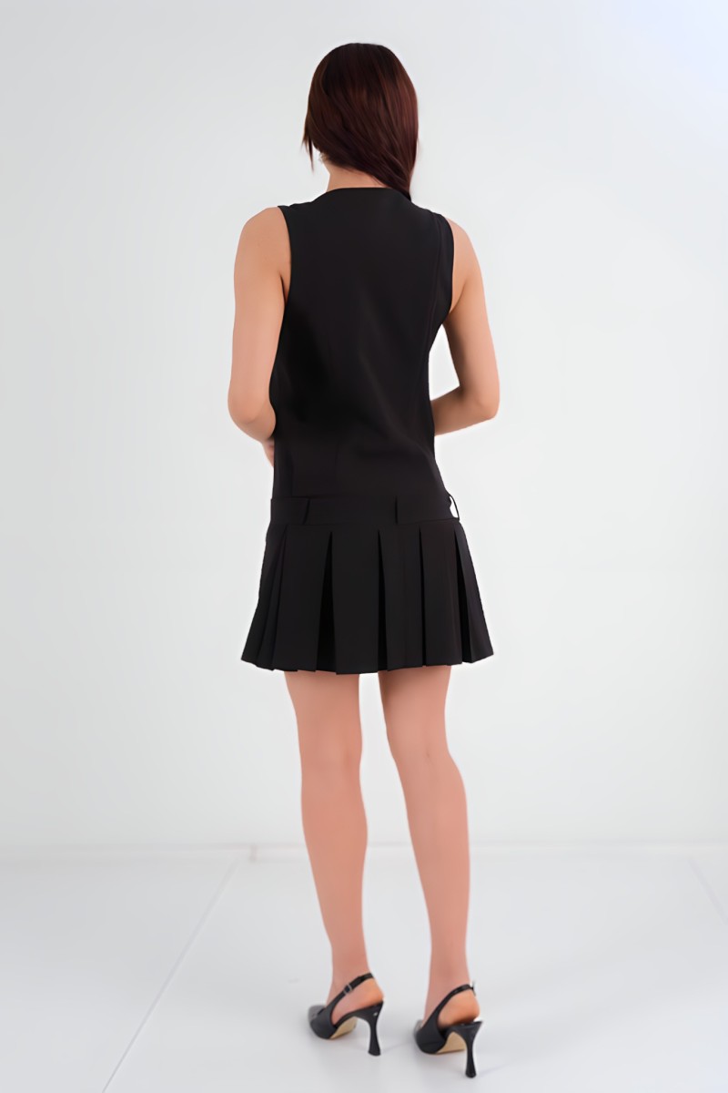 Buttoned Front Short Dress Buttoned Front Short Dress