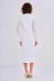 Belted Chiffon Sleeve Dress