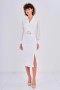 Belted Chiffon Sleeve Dress