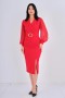 Belted Chiffon Sleeve Dress