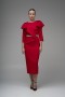 Ruffle Detailed Satin Dress 