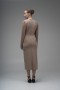 Stone Detailed Chiffon Sleeve Scuba Crepe Dress