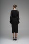 Stone Buckle Chiffon Sleeve Scuba Crepe Dress Stone Buckle Chiffon Sleeve Scuba Crepe Dress