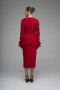 Stone Buckle Chiffon Sleeve Scuba Crepe Dress Stone Buckle Chiffon Sleeve Scuba Crepe Dress