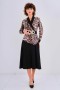 Buckle Belt Patterned Coated Leather Blazer Dress