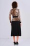 Buckle Belt Patterned Coated Leather Blazer Dress