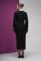 Buckle Detailed Draped Scuba Crepe Dress