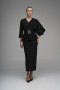  Stone Print Detailed Buckle Belt  Dress