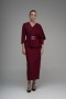  Stone Print Detailed Buckle Belt  Dress