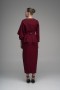  Stone Print Detailed Buckle Belt  Dress
