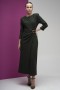  Plus Size Buckle Detail Scuba Crepe Dress 