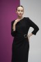  Plus Size Buckle Detail Scuba Crepe Dress 