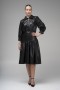 Leather Dress with Buckle Detail