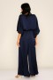 Large Size Stone Embroidered Blouse and Trousers Set Large Size Stone Embroidered Blouse and Trousers Set