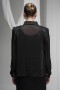 Organza Shirt with Rose Detail