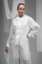 Ruffled Organza Shirt