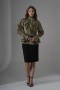 Pearl and Stone Detailed Ruffled Organza Shirt 