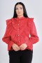 Ruffled Organza Shirt