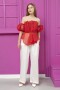 Chain Detailed Dahlia Organza Blouse Chain Detailed Dahlia Organza Blouse