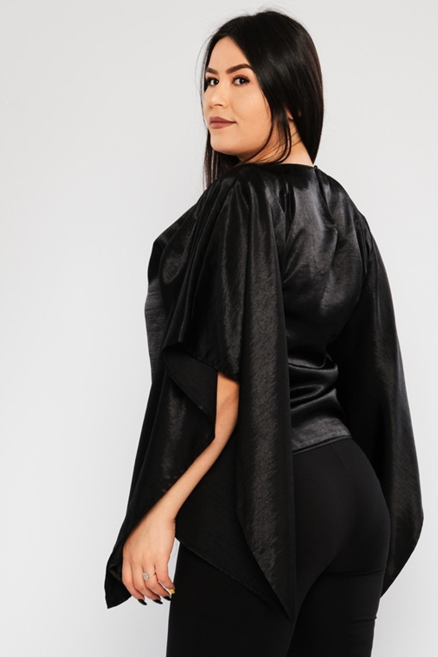 Plus Size Bat Sleeve Stone Blouse Plus Size Bat Sleeve Stone Blouse