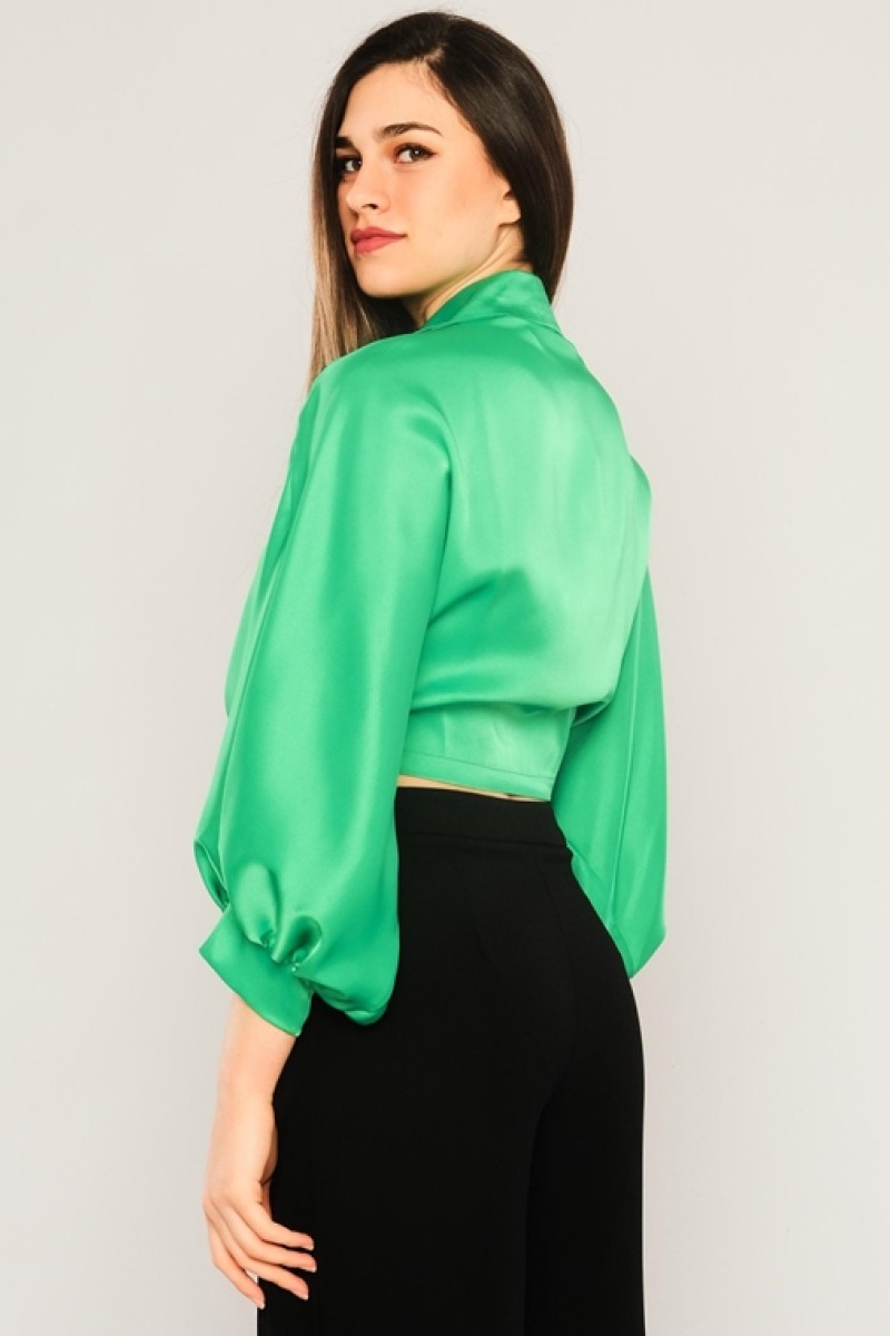 Front Tie Detailed Blouse Front Tie Detailed Blouse