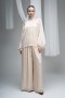 Pearl Embellished Deren Organza Blouse