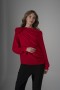 One-Shoulder Crepe Blouse with Rose Detail
