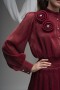 Deren Organza Blouse with Rose Details