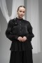 Deren Organza Blouse with Rose Details